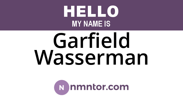 Garfield Wasserman