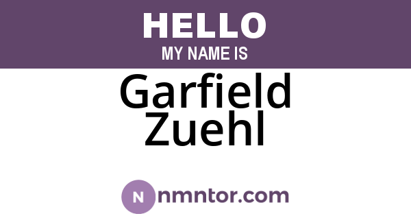 Garfield Zuehl