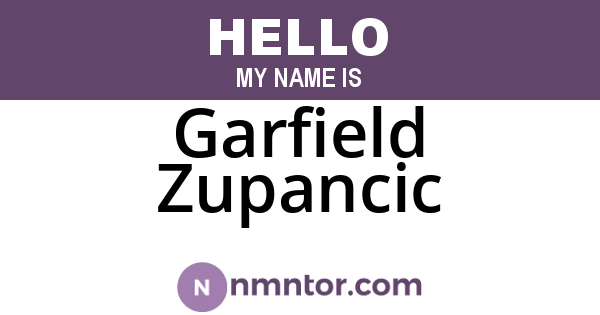 Garfield Zupancic