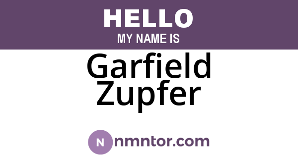 Garfield Zupfer