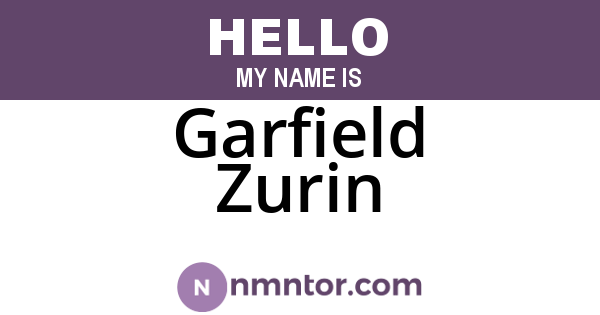 Garfield Zurin