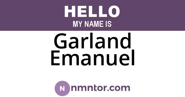 Garland Emanuel