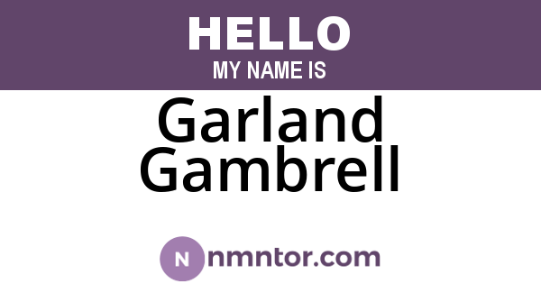 Garland Gambrell