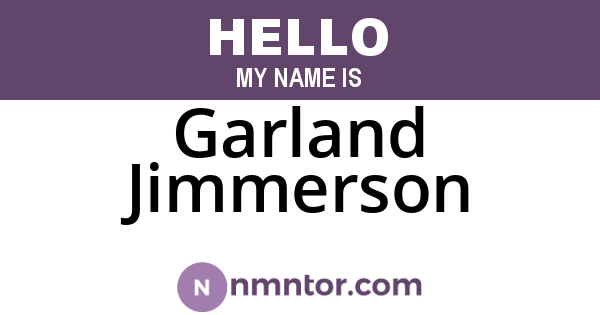 Garland Jimmerson