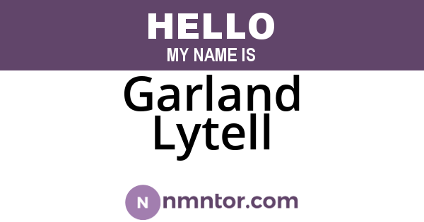 Garland Lytell