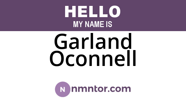 Garland Oconnell