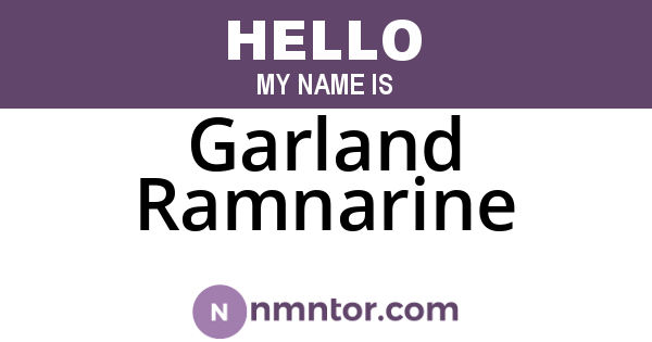 Garland Ramnarine