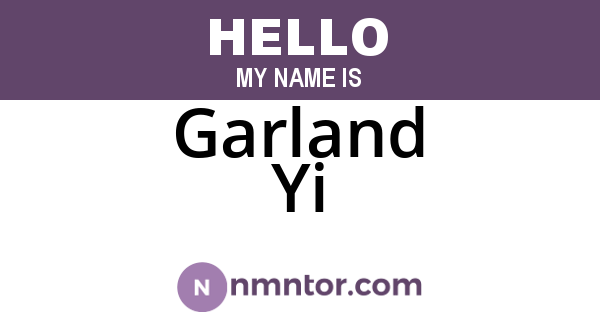 Garland Yi