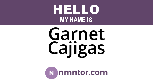 Garnet Cajigas