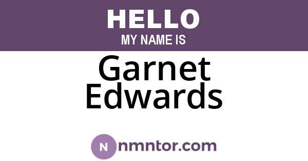 Garnet Edwards