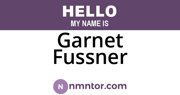 Garnet Fussner