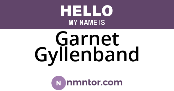 Garnet Gyllenband