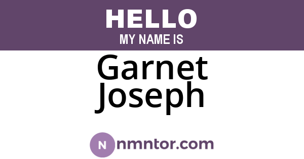 Garnet Joseph