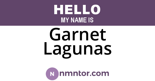 Garnet Lagunas