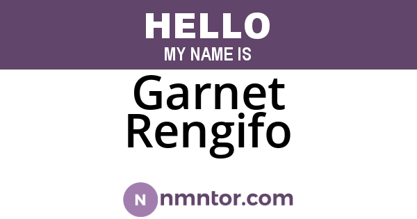 Garnet Rengifo