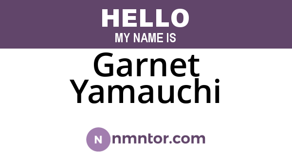 Garnet Yamauchi