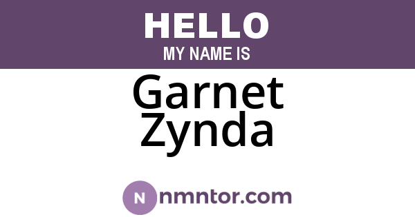 Garnet Zynda