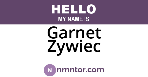 Garnet Zywiec