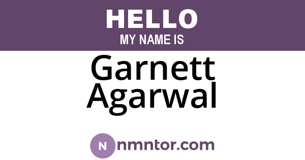 Garnett Agarwal