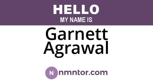 Garnett Agrawal