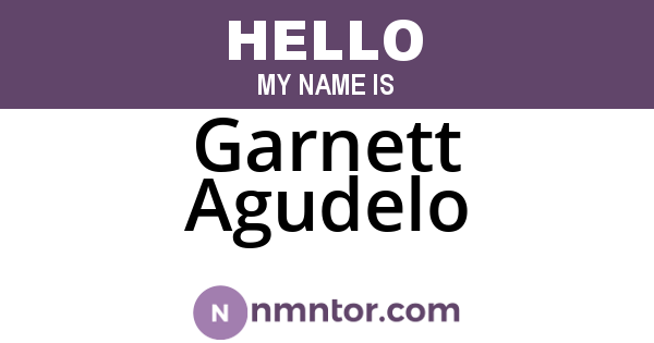 Garnett Agudelo