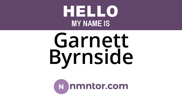 Garnett Byrnside