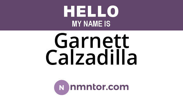 Garnett Calzadilla