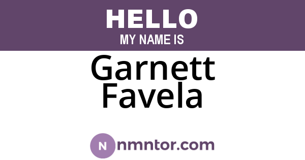 Garnett Favela