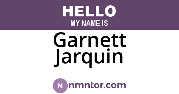 Garnett Jarquin