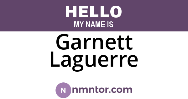 Garnett Laguerre
