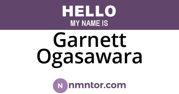 Garnett Ogasawara