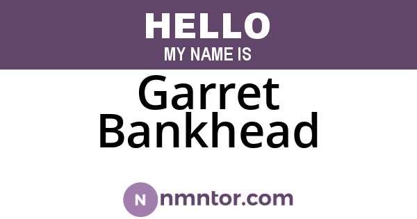 Garret Bankhead
