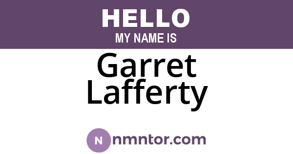 Garret Lafferty