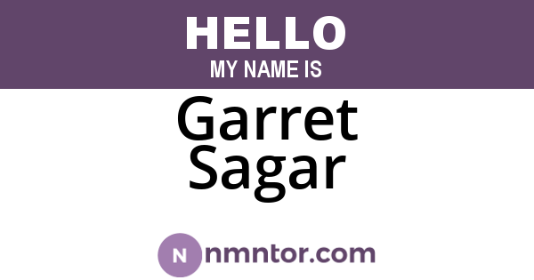 Garret Sagar