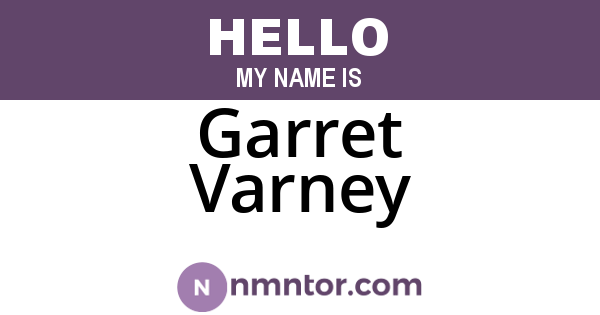 Garret Varney