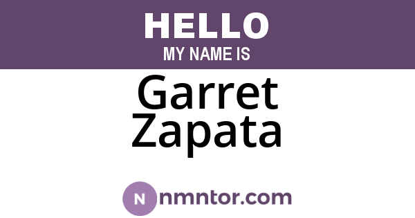 Garret Zapata