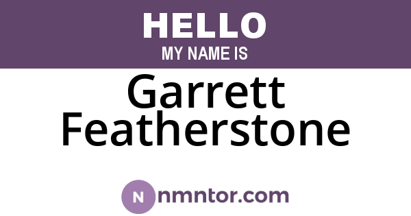 Garrett Featherstone