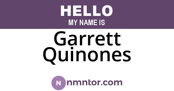 Garrett Quinones