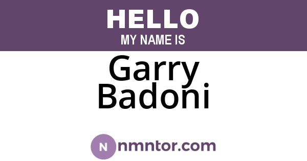 Garry Badoni