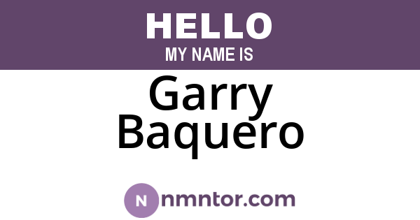 Garry Baquero