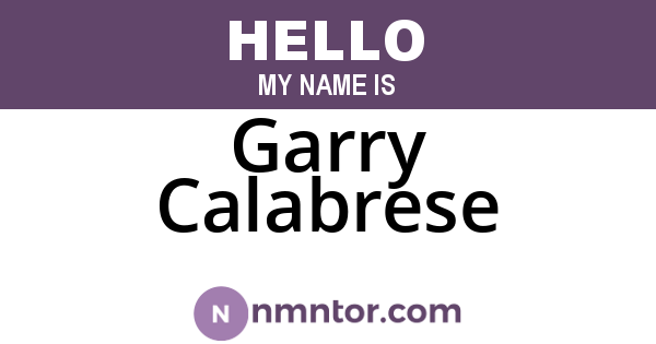 Garry Calabrese