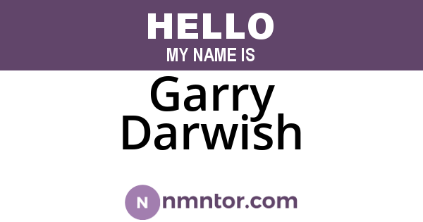 Garry Darwish