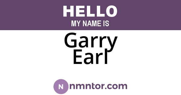 Garry Earl