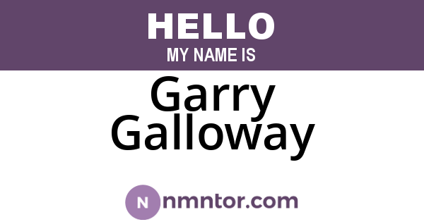 Garry Galloway