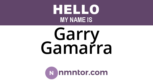Garry Gamarra