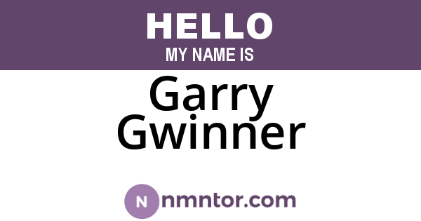 Garry Gwinner