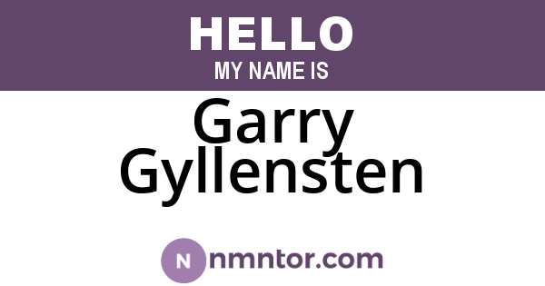 Garry Gyllensten
