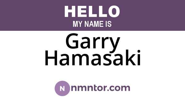 Garry Hamasaki