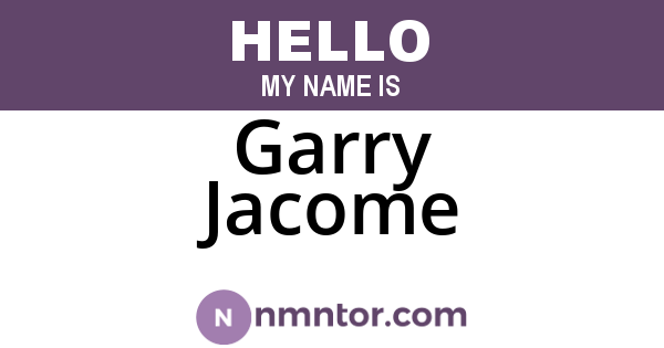 Garry Jacome
