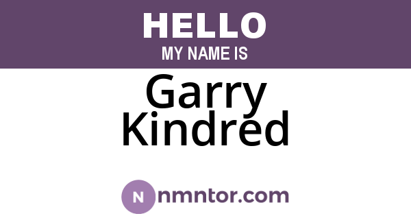 Garry Kindred
